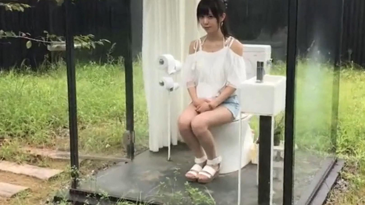 日本无色透明厕所设计,日本创意透明厕所