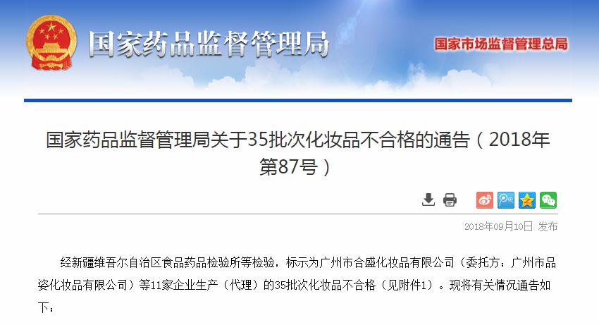 长治美眉，这35批次化妆品不合格！看看有你用过的吗？