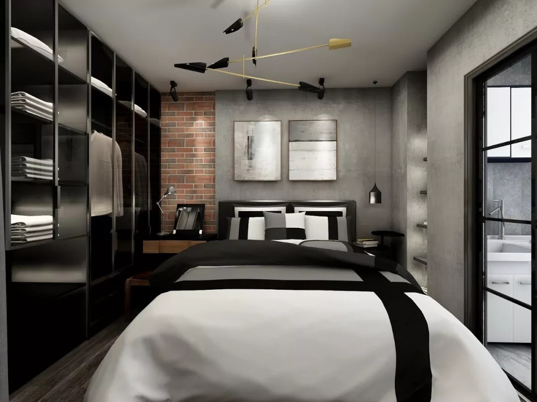 床头背景墙用墙布贴搭配效果图,床头背景墙有造型怎么刷乳胶漆