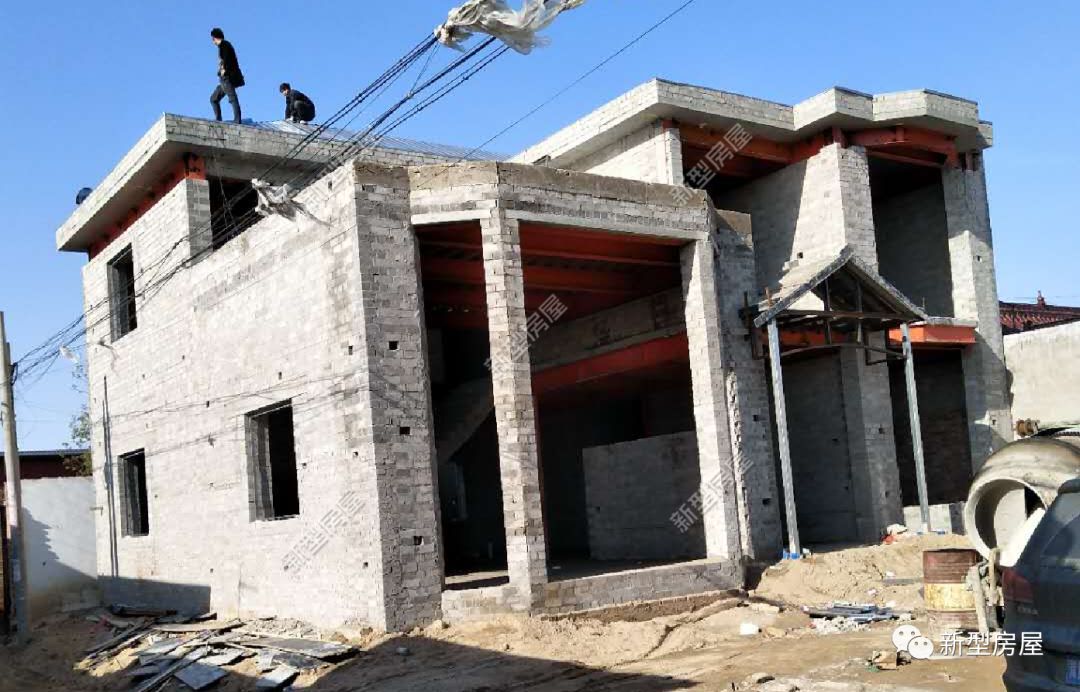 农村自建房红砖建筑,带孔红砖建房优缺点