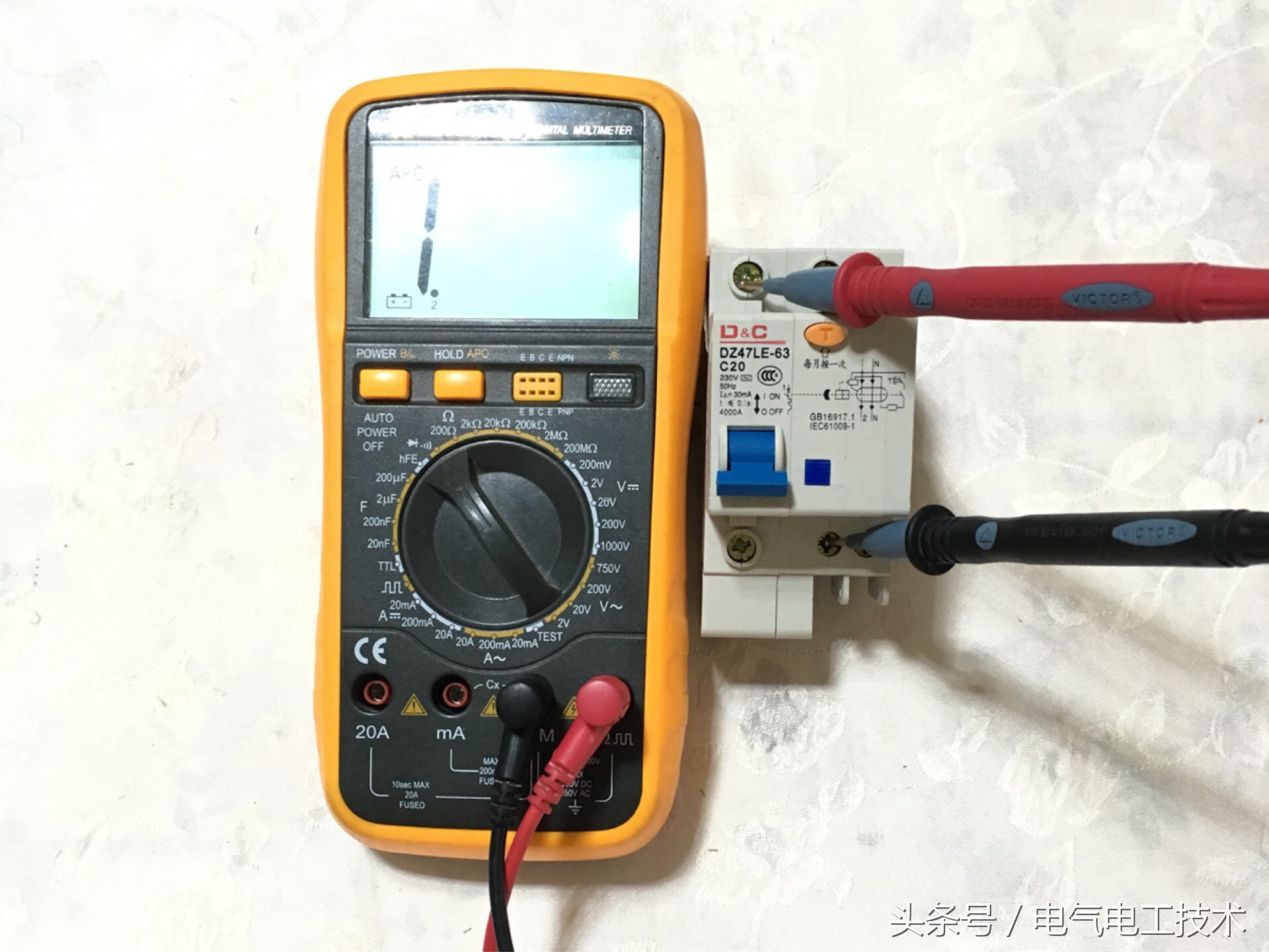 漏保怎么接线才正确,漏保左火右零接线图