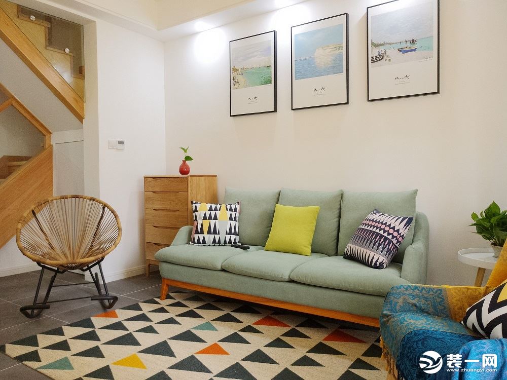 苏州华润橡树湾，107平两层小复式北欧风装修，带有秋天的味道~