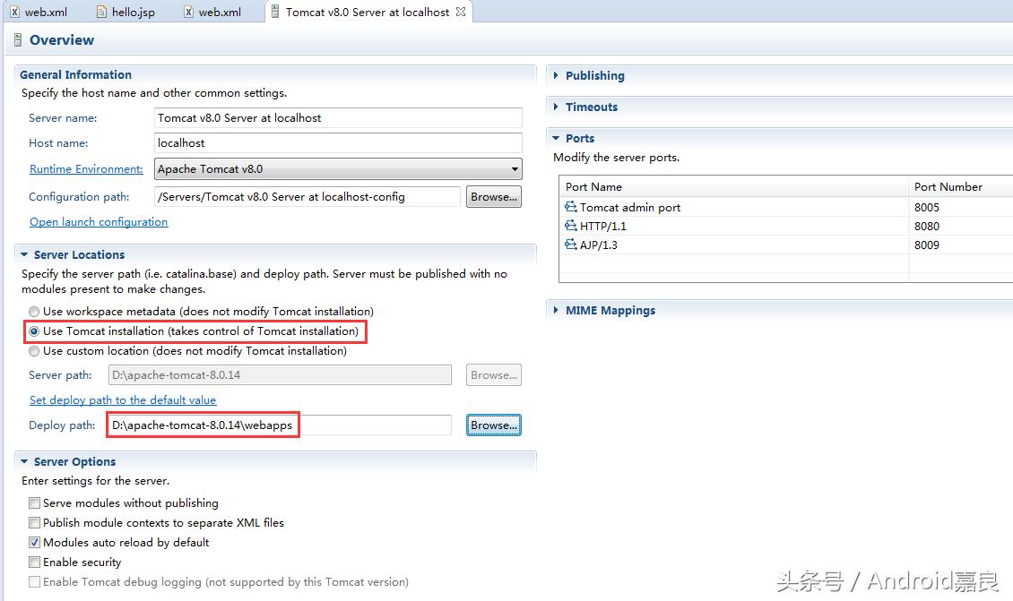 jsp如何配置web文件,jsp部署