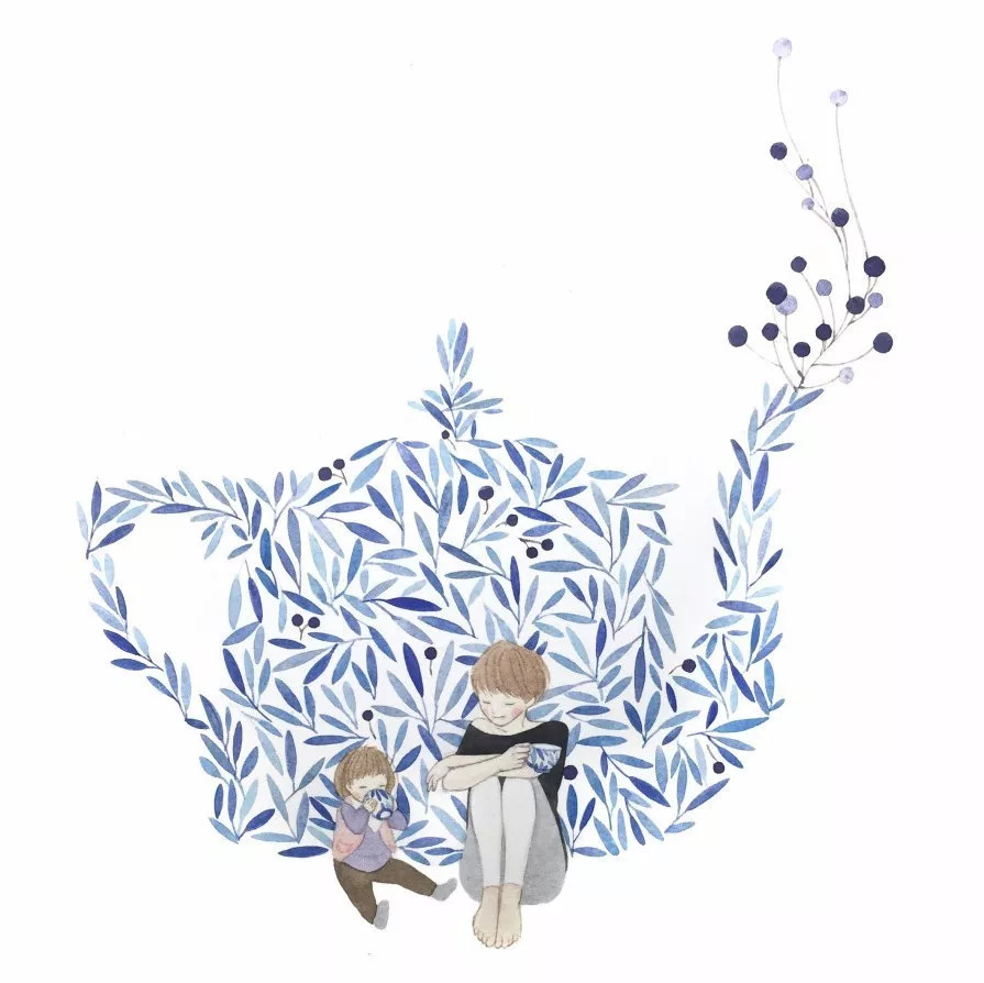 手绘妈妈和女儿的日常生活，温暖而感人