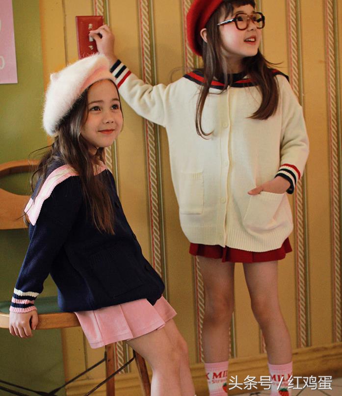 七岁女孩衣服秋冬款韩货,韩国女童6-12岁套装潮流
