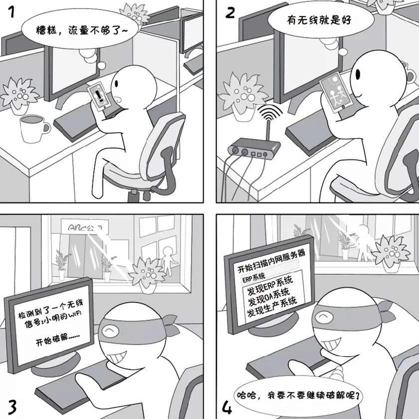网络安全周看漫画学网络安全知识,关于维护网络安全的漫画