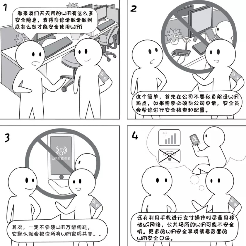 网络安全周看漫画学网络安全知识,关于维护网络安全的漫画