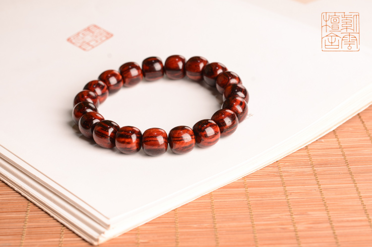 紫云檀舍印度小叶紫檀茶勺,印度小叶紫檀老型散珠