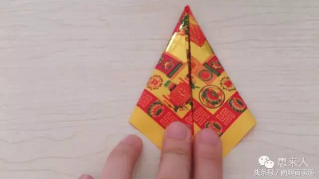 潮汕中秋拜月娘折纸简单教程,潮汕拜月娘折元宝莲花