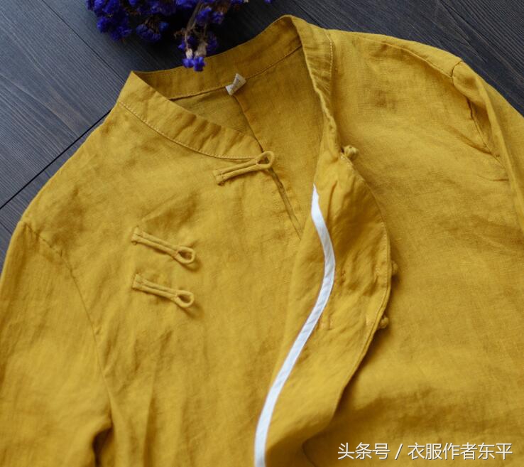 中式复古盘扣上衣中长款,改良中国风中式盘扣上衣