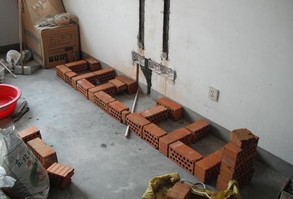 如何自己用红砖砌电视柜,自己用砖砌电视柜