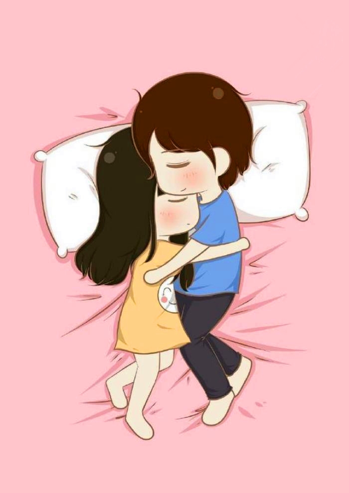 情侣晚上散步时男生爱你的表现,情侣睡前男对女甜蜜话语