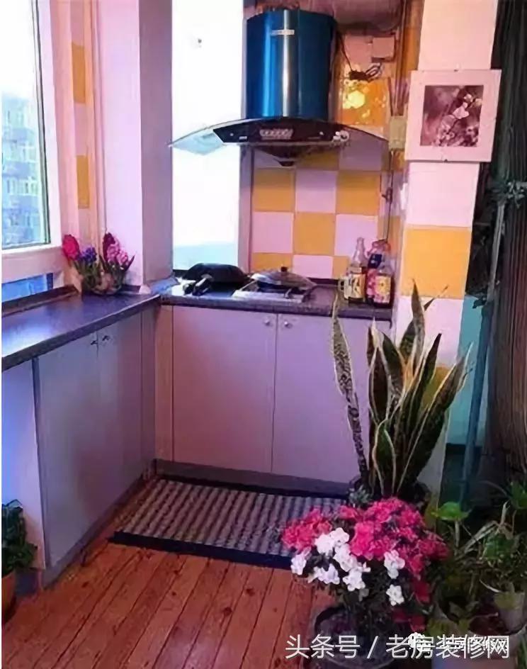 老房子阳台改造成厨房装修效果图,老房小阳台改卧室装修