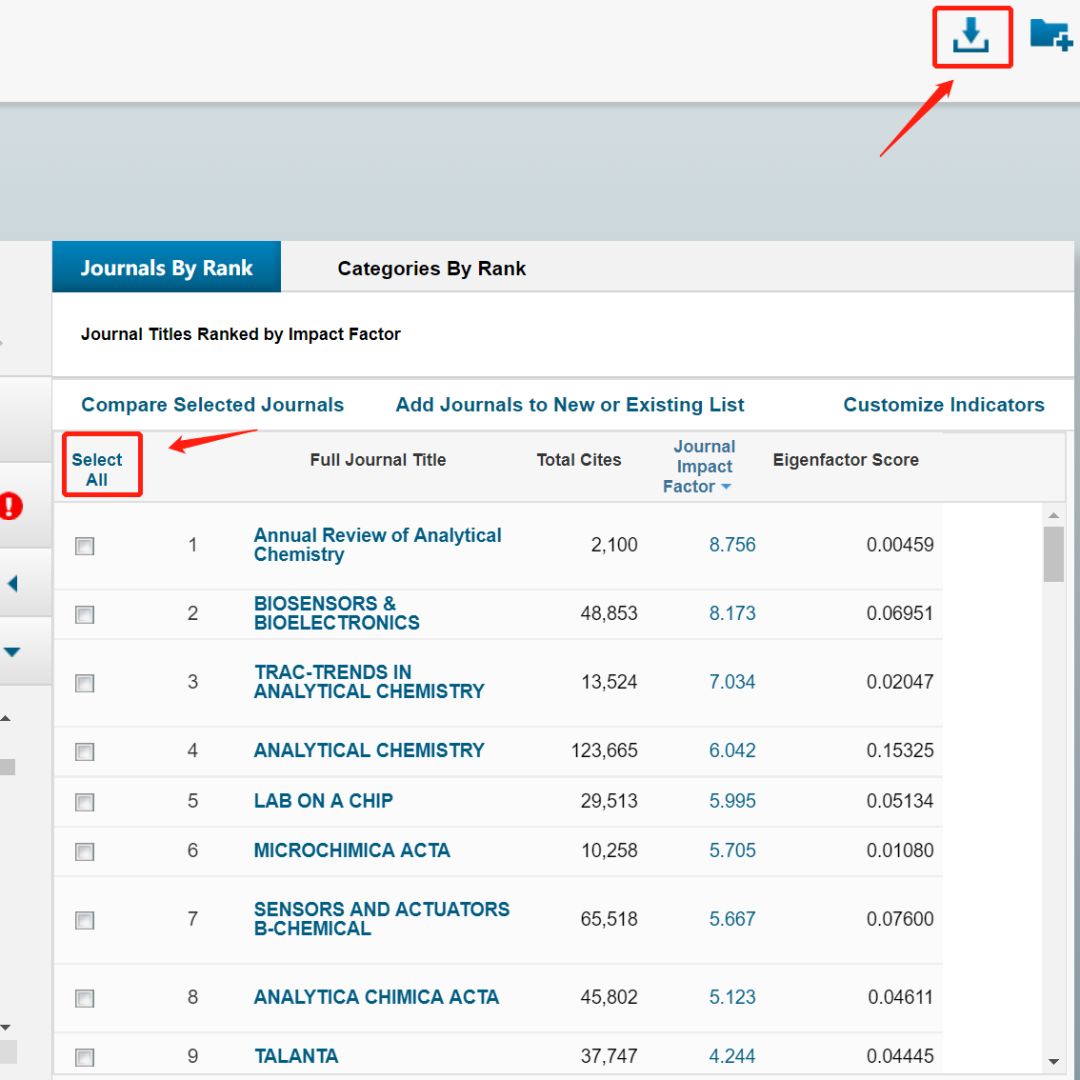 如何搜索你所在领域的SCI杂志及排名？