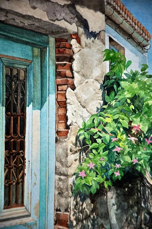 她画的超写实水彩花卉美到窒息,让人惊艳的水彩画