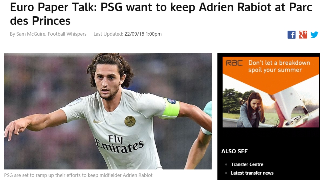 法媒巴黎圣日耳曼,巴萨拟用德容交换b席惹争议