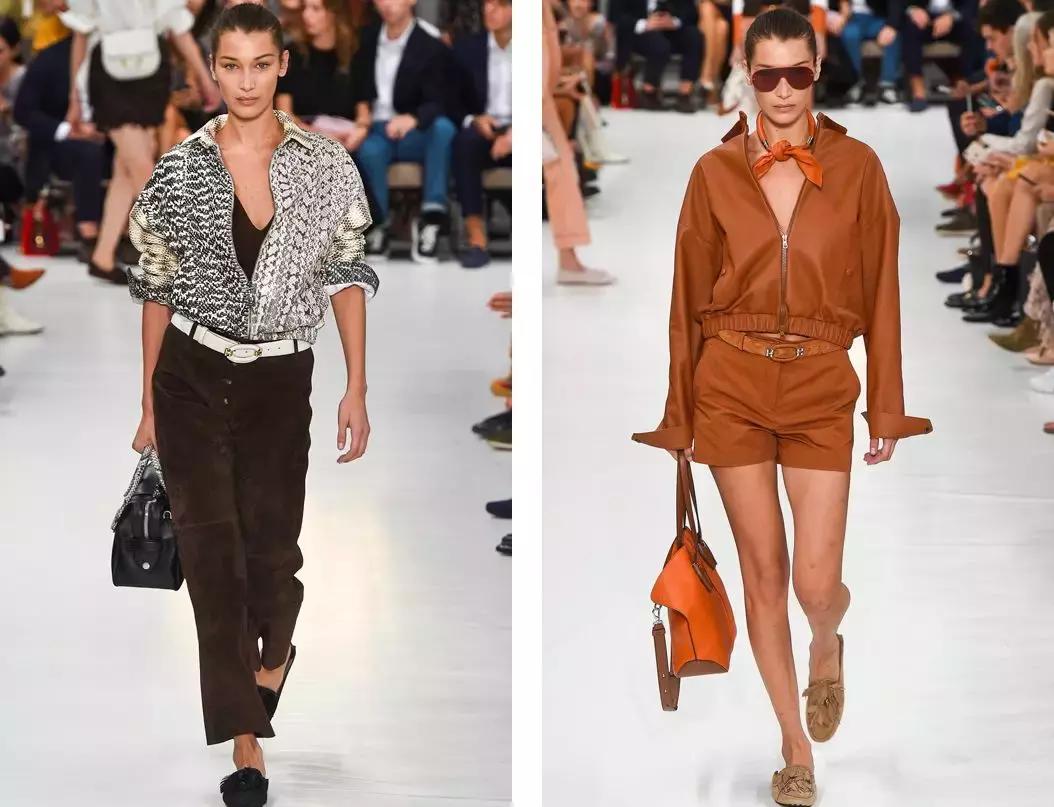 贝拉哈迪德穿深v套装,贝拉哈迪德夏季开衫