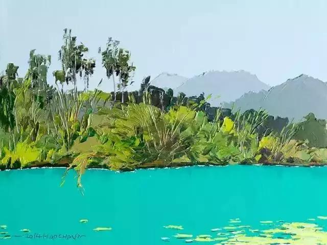 风景写生色彩表现技法及分类,风景写生色彩用多少色