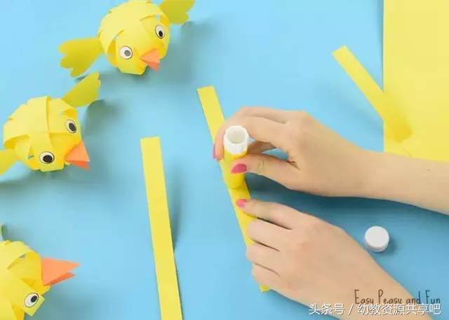 用彩色纸条制作手工卡纸,超简单卡纸手工特别好看