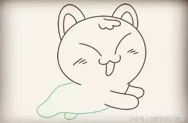 简笔画漂亮可爱猫咪,萌萌哒简笔画图片可爱小猫咪