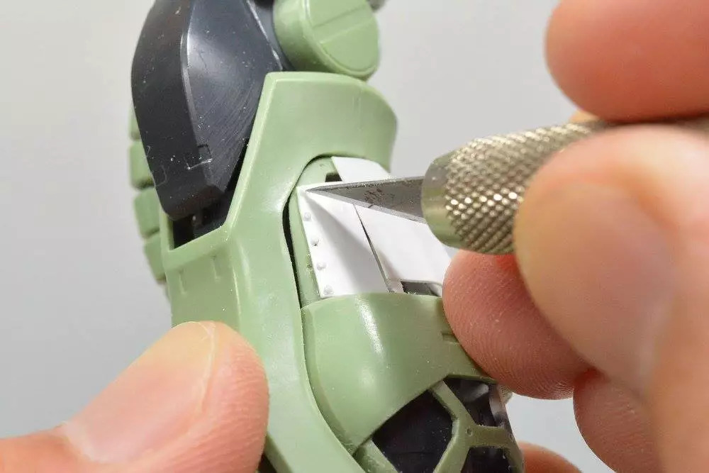 扎古模型拼装过程,高达模型旧化教程