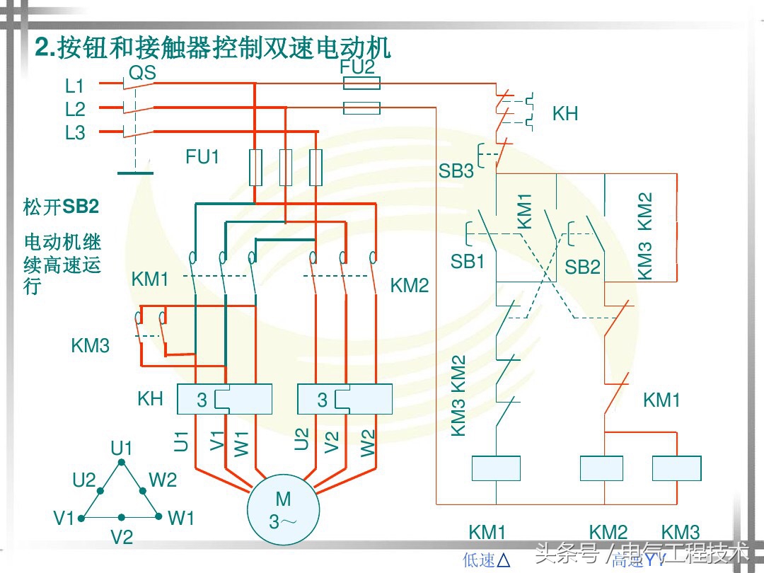 双速高低速控制电路,双速控制电路原理视频