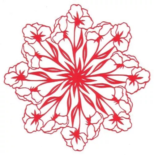 民间剪纸艺术冰墩墩,中国民间剪纸艺术基本步骤和流程