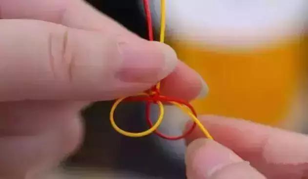 蜜蜡文玩手串绳子双股打结方法,文玩核桃手串单线打结方法