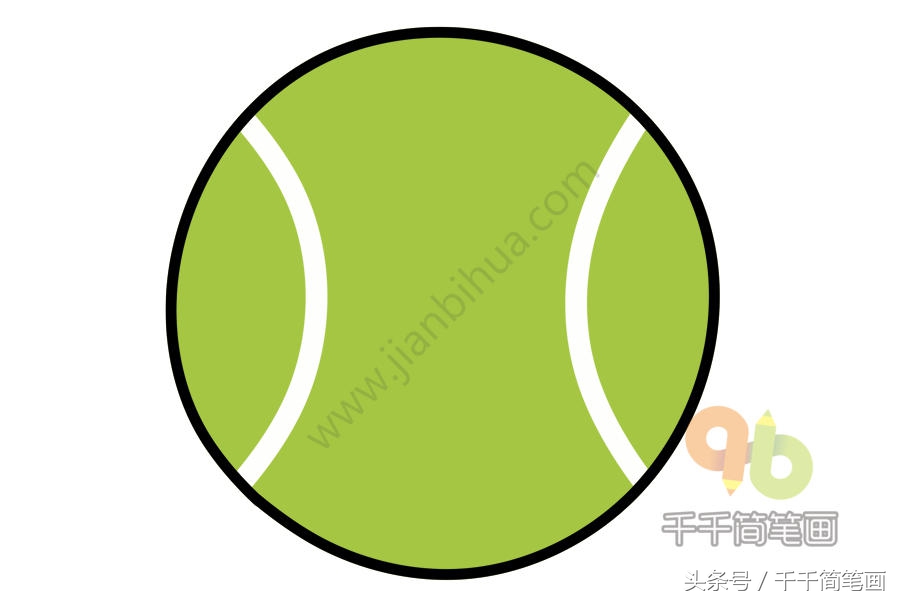 儿童简笔画球类,各种球类简笔画涂色