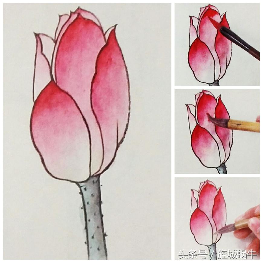 国画工笔重彩教程,国画渲染技法视频