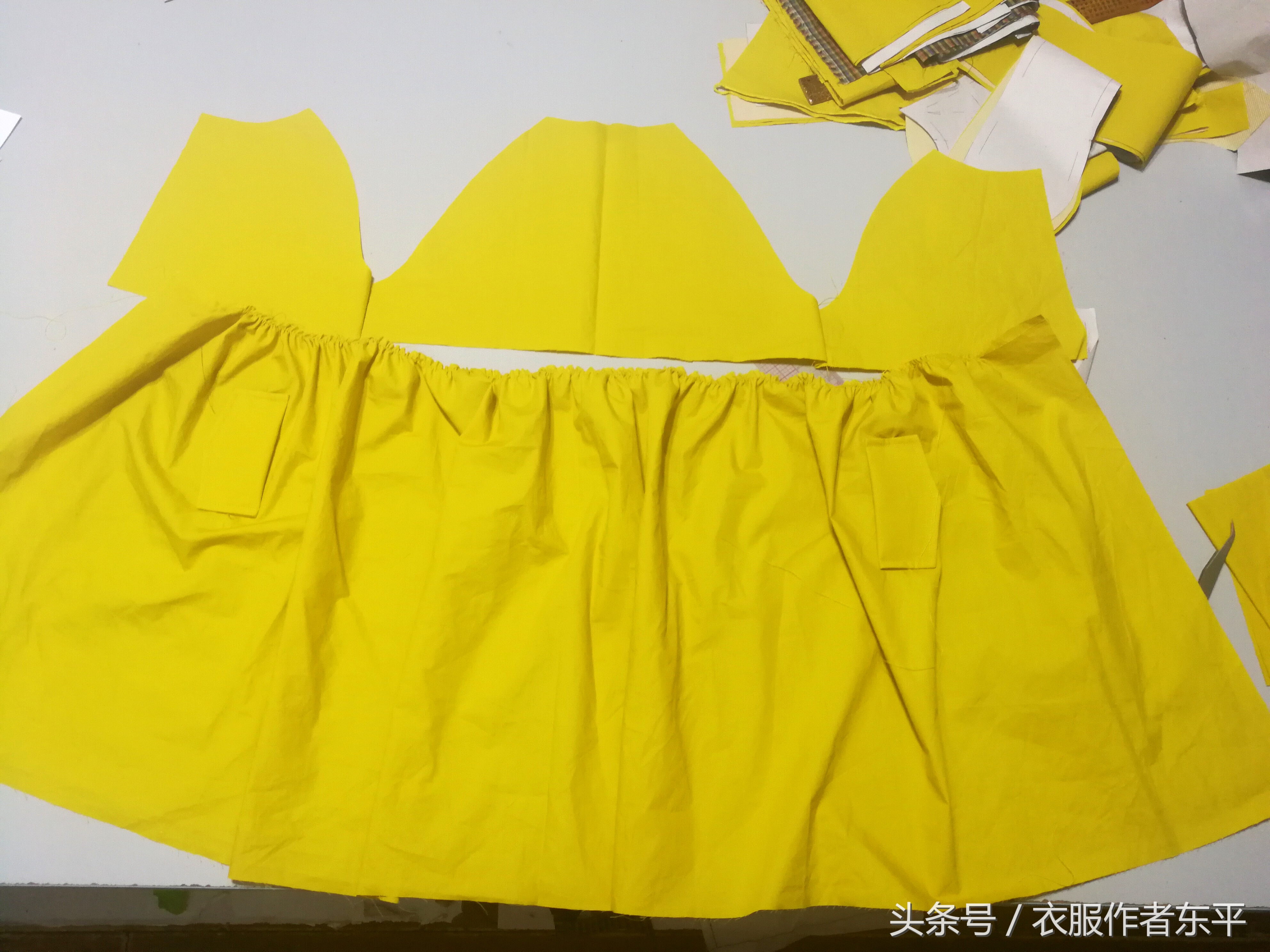 女童插肩袖棉袄裁剪教程,女童插肩袖呢大衣裁剪图