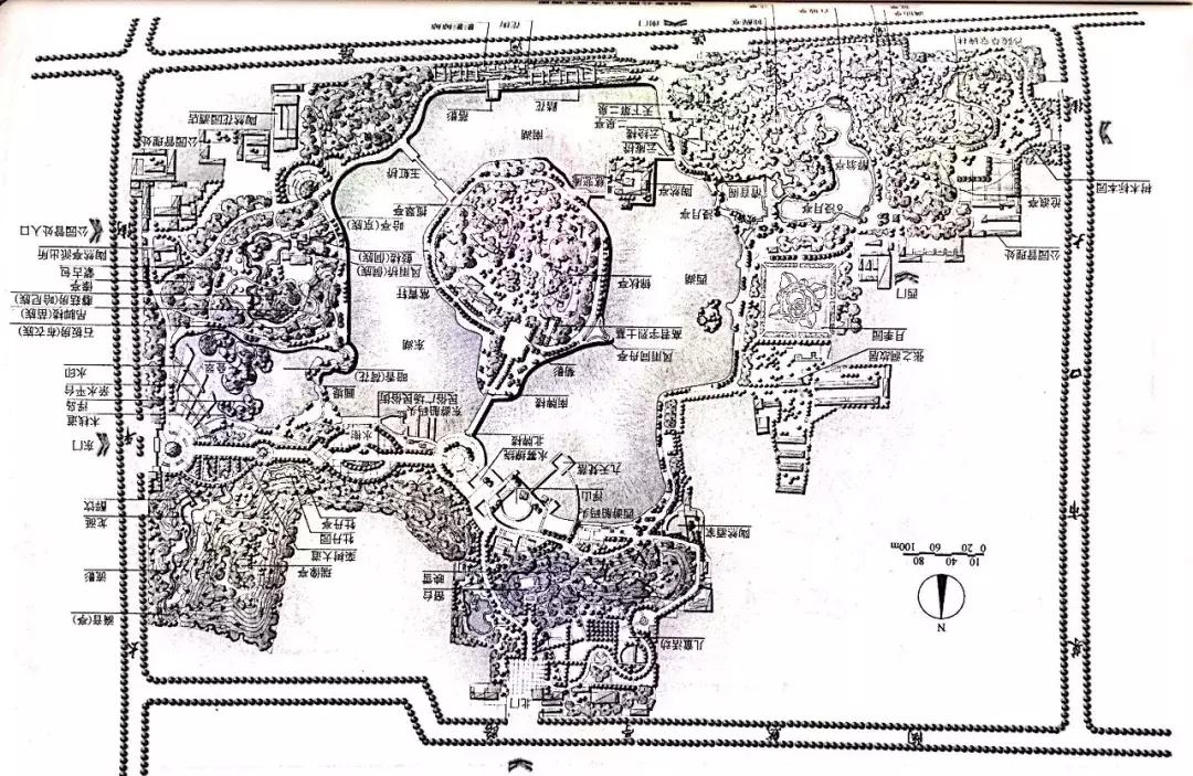 南北方园林设计图,苏式园林平面图