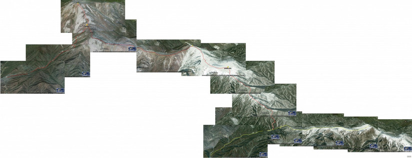 爬鹿角梁路线,鹿角梁路线图