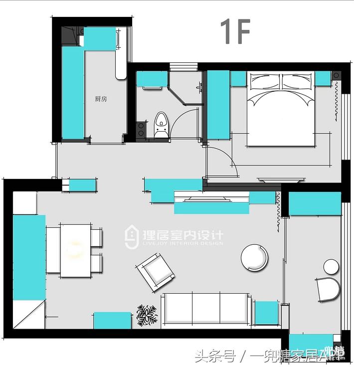 五口之家的房间,五口之家60平复式