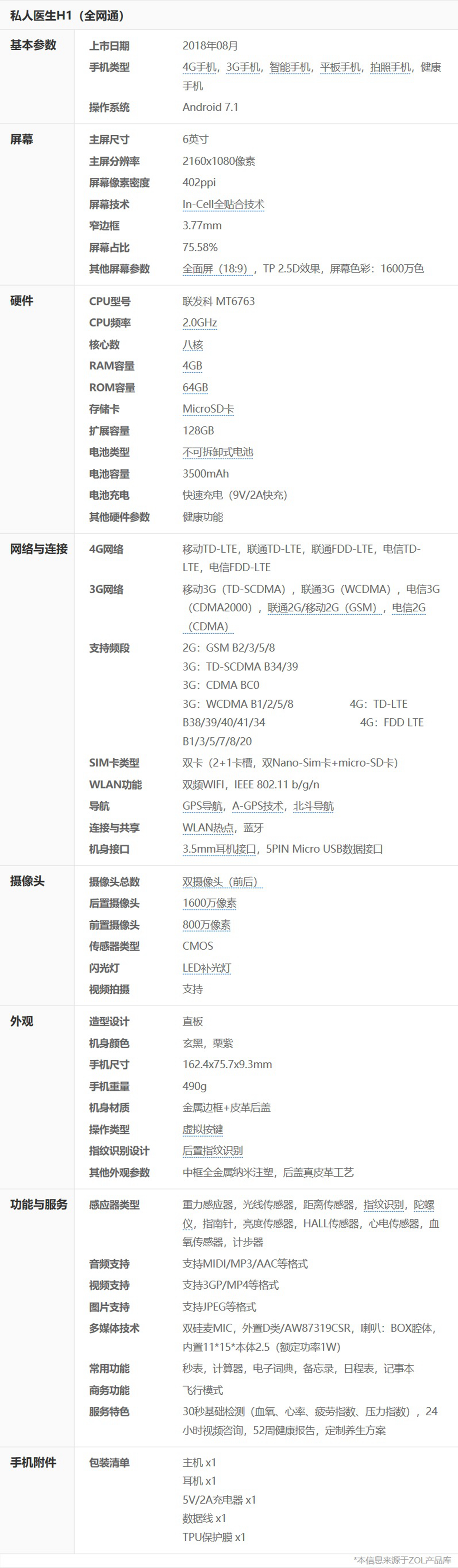 口袋里的关爱：私人医生H1智能手机