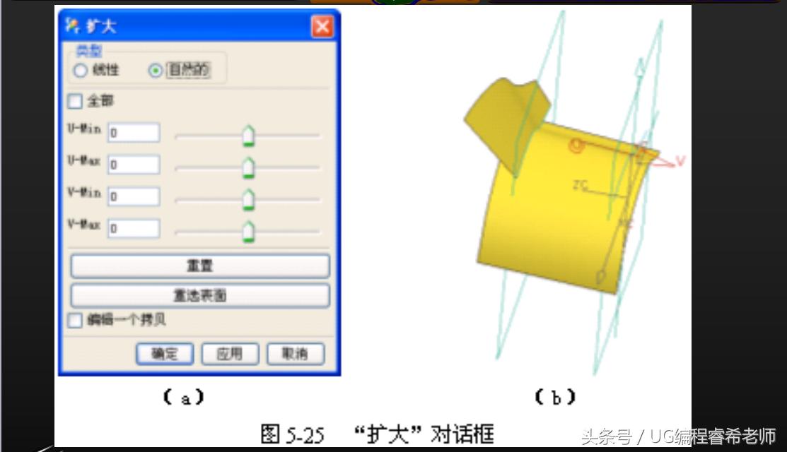 ug加工曲面开粗怎么选取曲面,ug基础教程之经典曲面范例
