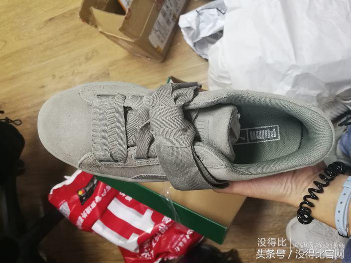买的puma鞋掉色严重,蝴蝶结puma鞋皮