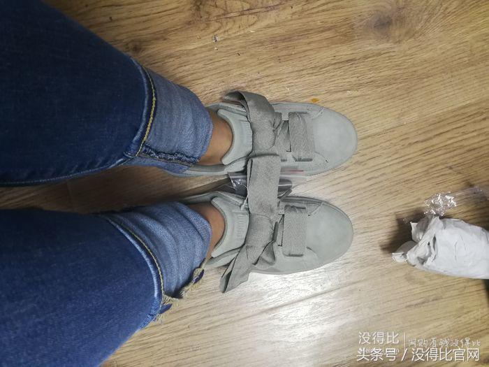 买的puma鞋掉色严重,蝴蝶结puma鞋皮