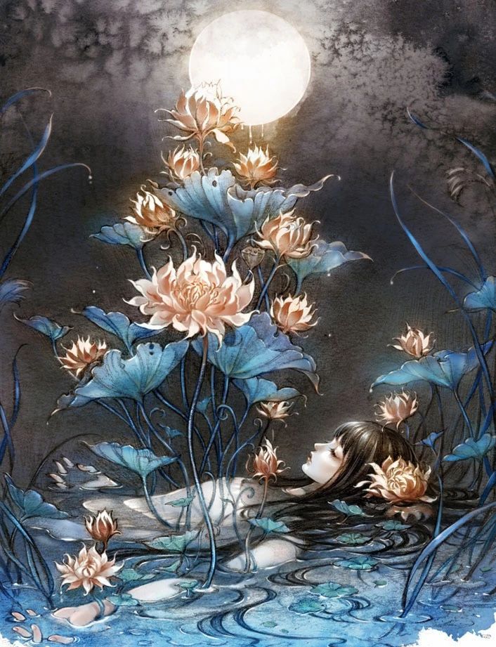 特别惊艳的古风美人画稿,惊艳古风美人手绘