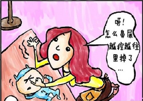 小宝宝的鼻屎多是怎么回事,小宝宝鼻屎堵着鼻孔怎么处理