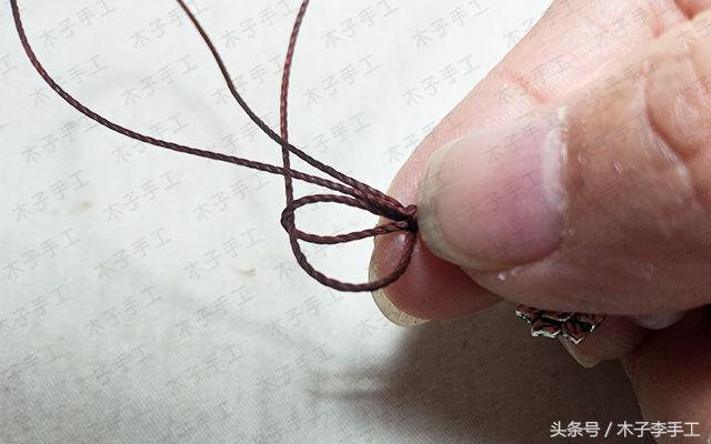 钥匙挂绳编织教程加银平安扣,怎么编织平安扣挂绳