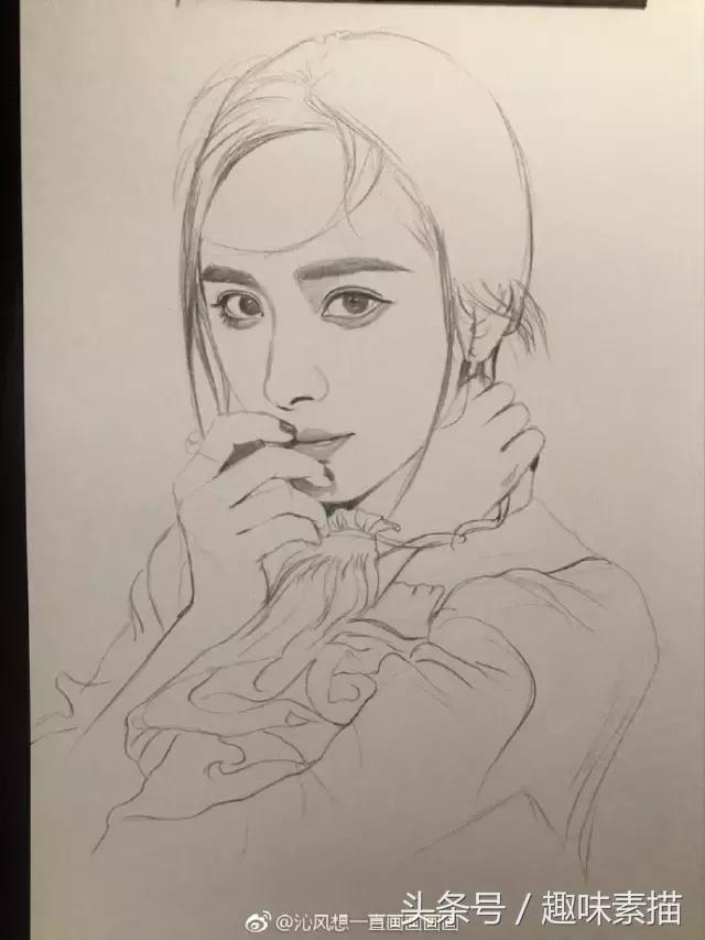 赵丽颖彩铅手绘清晰,赵丽颖彩铅画教程简单
