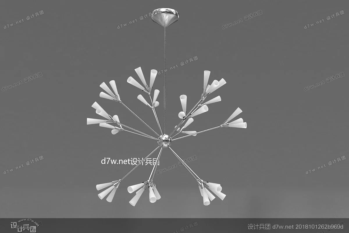 软装小吊灯,好看的现代吊灯3d模型