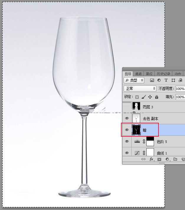 ps怎么给高脚杯里面加图片,ps技巧透明玻璃杯抠图实例教程