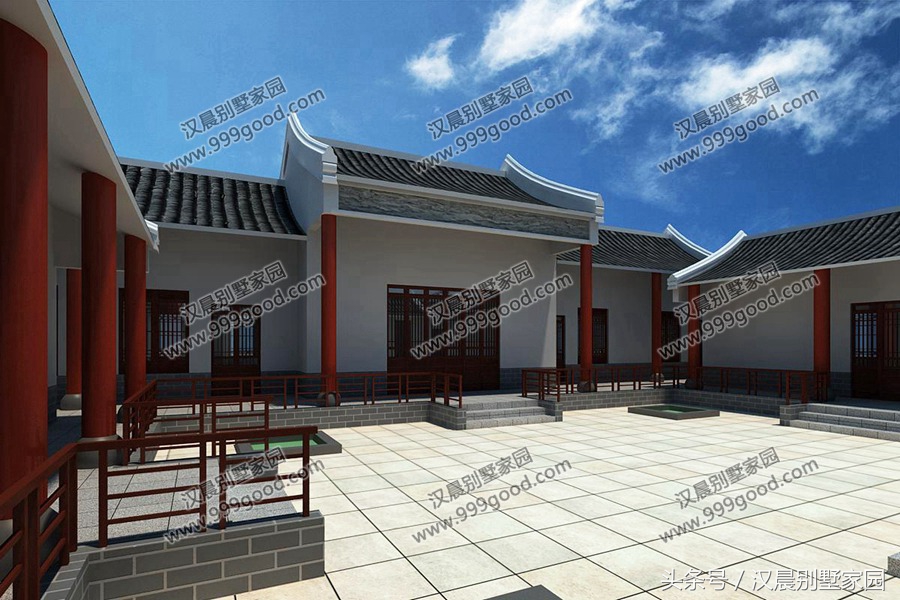 一层农村小别墅四合院,农村一层小别墅四合院