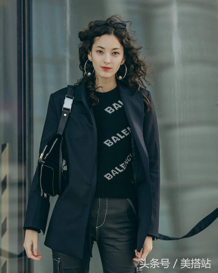 韩国街拍穿搭走秀 (2019首尔时装周街拍模特)