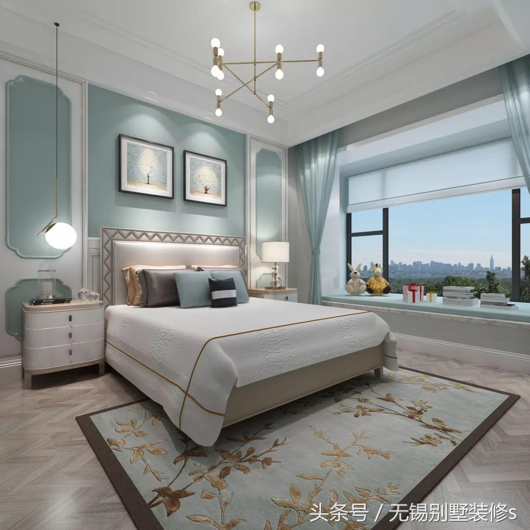 别墅法式轻奢风格效果图,法式别墅装修设计案例