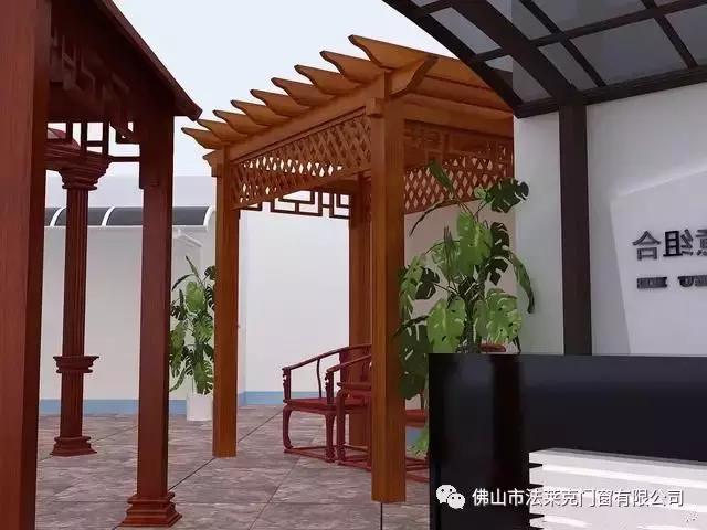 一个花架两种造型,别墅铝合金花架