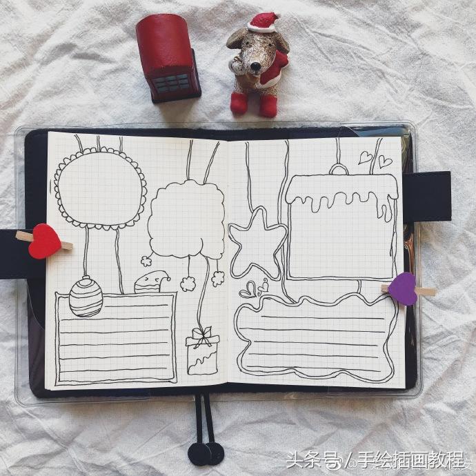 手抄手账排版容易又好做,简单手抄手账教程