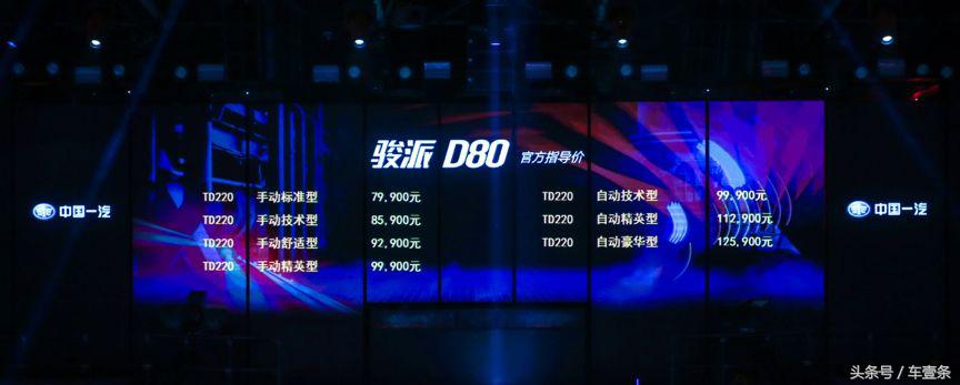 一汽骏派d80怎么样值得买吗,骏派d80天津车展